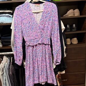 Scotch & Soda Multicolor Long Sleeve Dress
